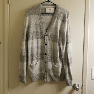 Men's FCUK striped cardigan